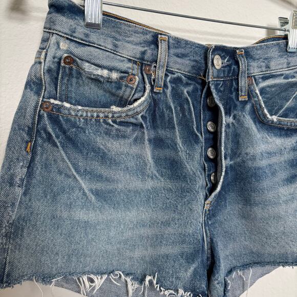 Agolde Parker Parker Vintage Cutoff organic denim in Mid Medium Wash Size 24 - Picture 7 of 7